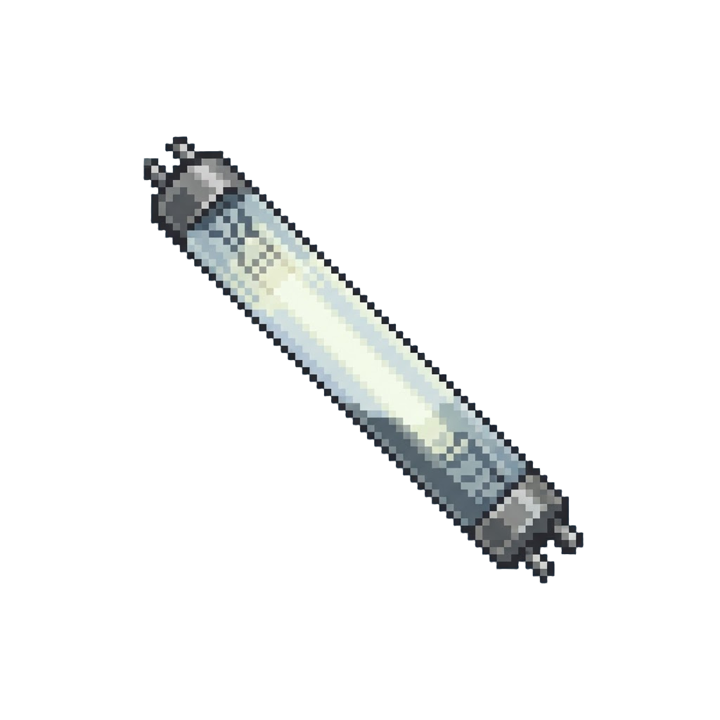 A Lonely Flickering Fluorescent Light Tube