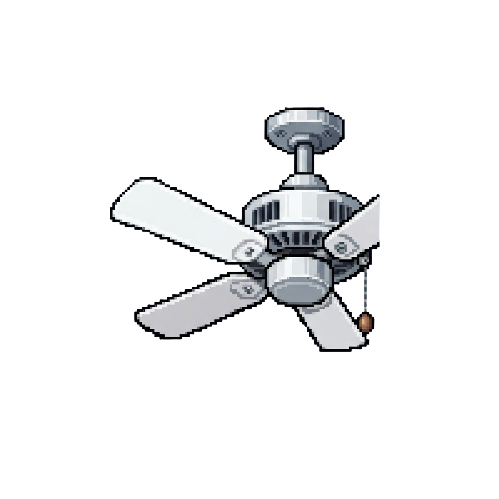 A Solitary Buzzing Ceiling Fan