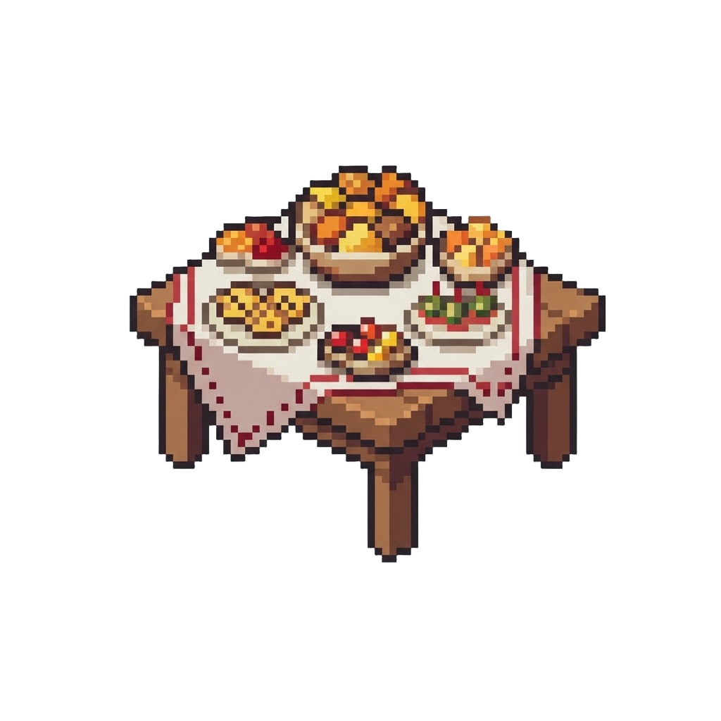 A Massive Table of Party Snacks