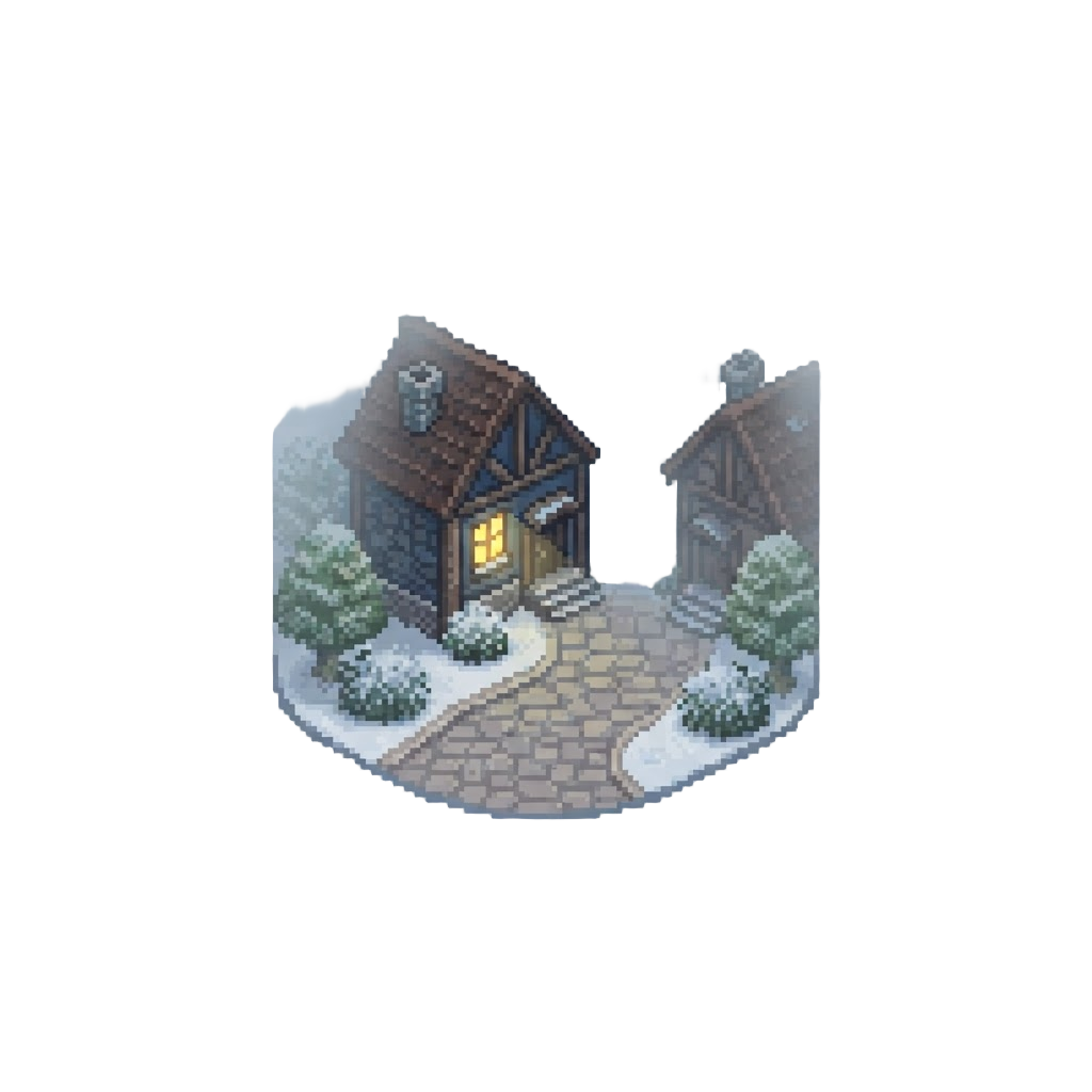 A Foggy Cul-de-sac with a Single Glowing Window