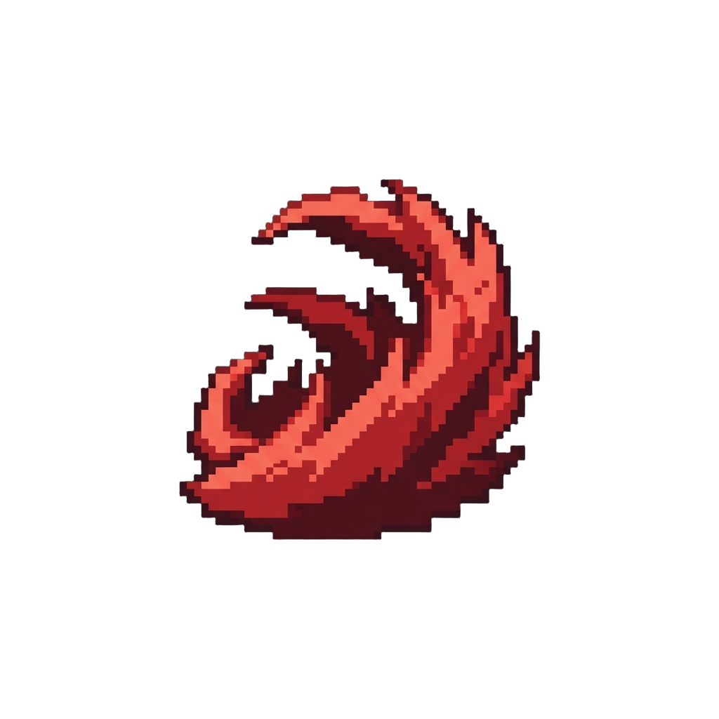 A Wave of Jagged Blood-red Aura Waves