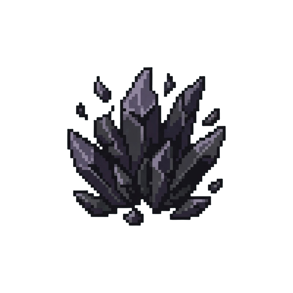Dark Obsidian Flames Bursting Outward