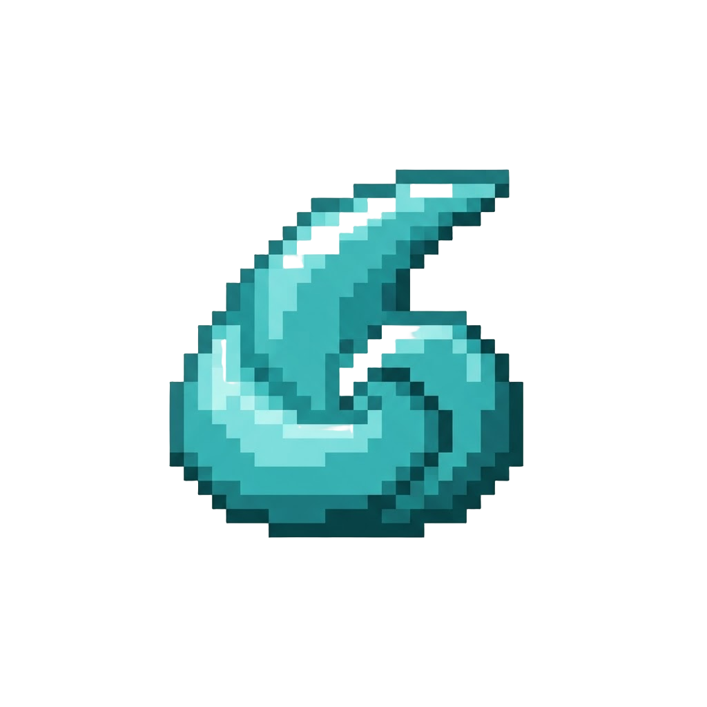 A Soothing Wave of Luminous Turquoise Aura