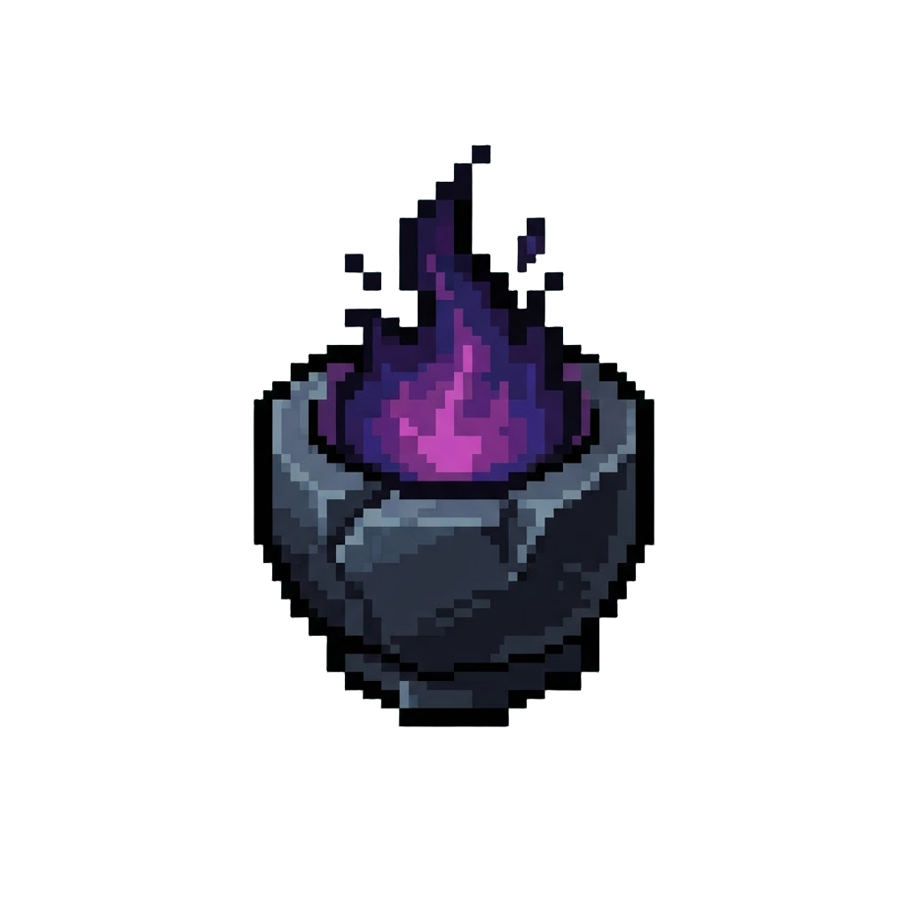 An Eerie Shadow-flame Pulsing From Within