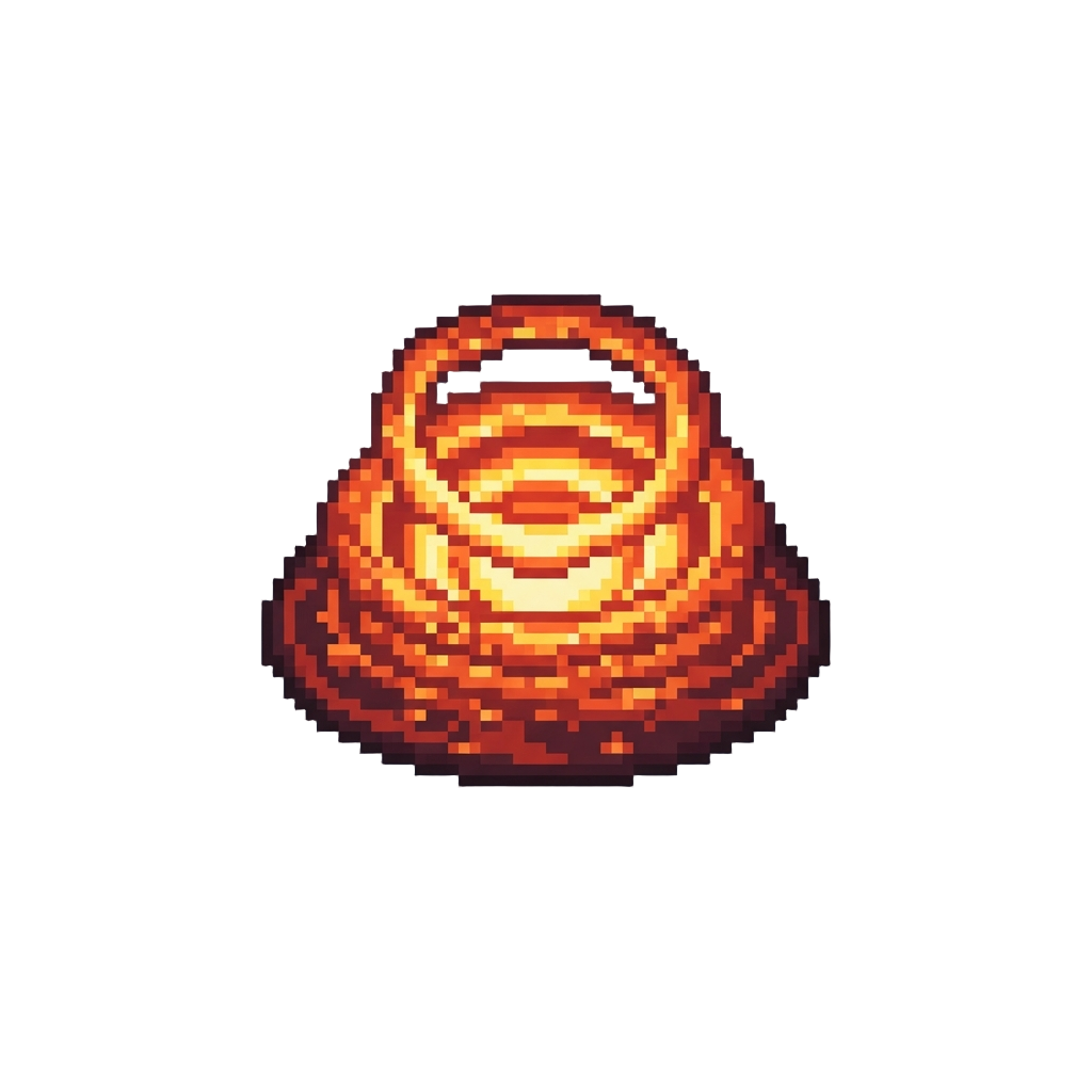 A Brilliant Eruption of Magma Rings