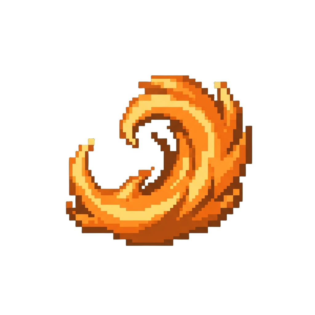 A Wave of Intense Orange Dragon Fire