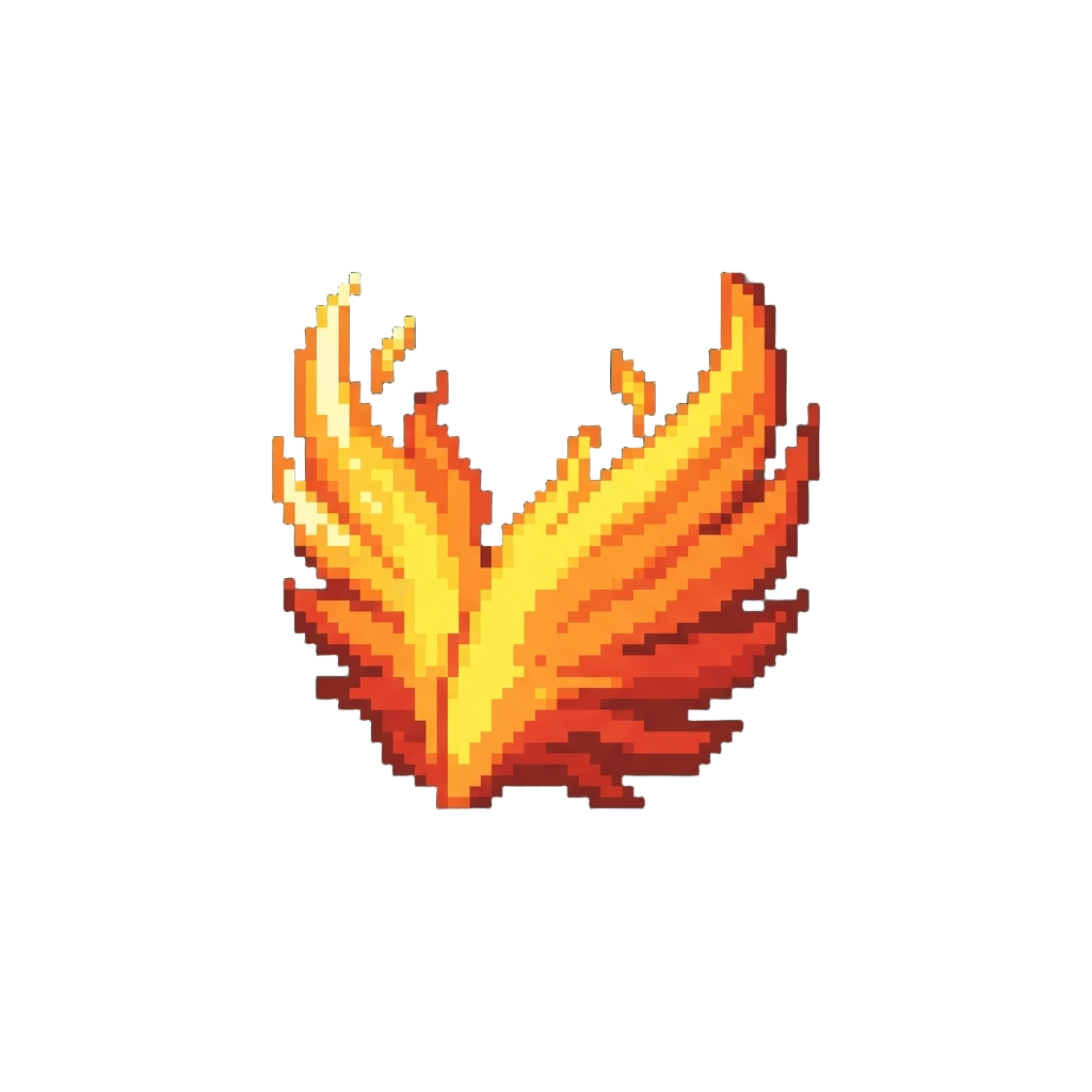 A Blinding Burst of Radiant Flame Wings
