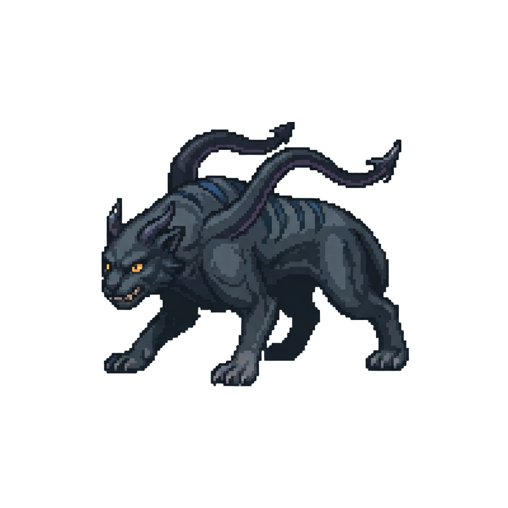 A Shadowy Displacer Beast