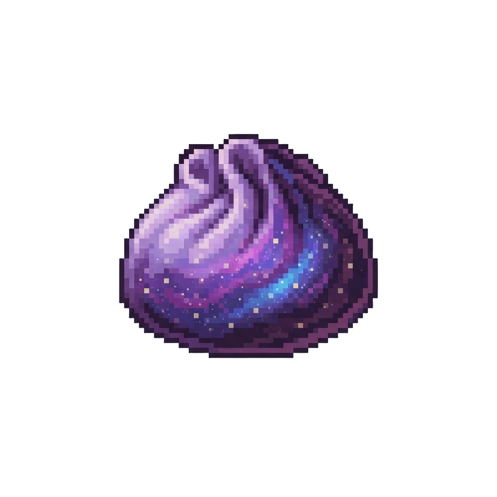 A Glowing Galaxy Purple Dumpling