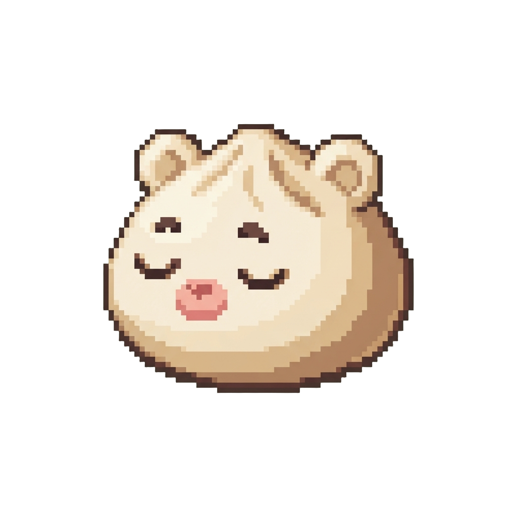 A Sleepy Bear-faced Bao Dumpling