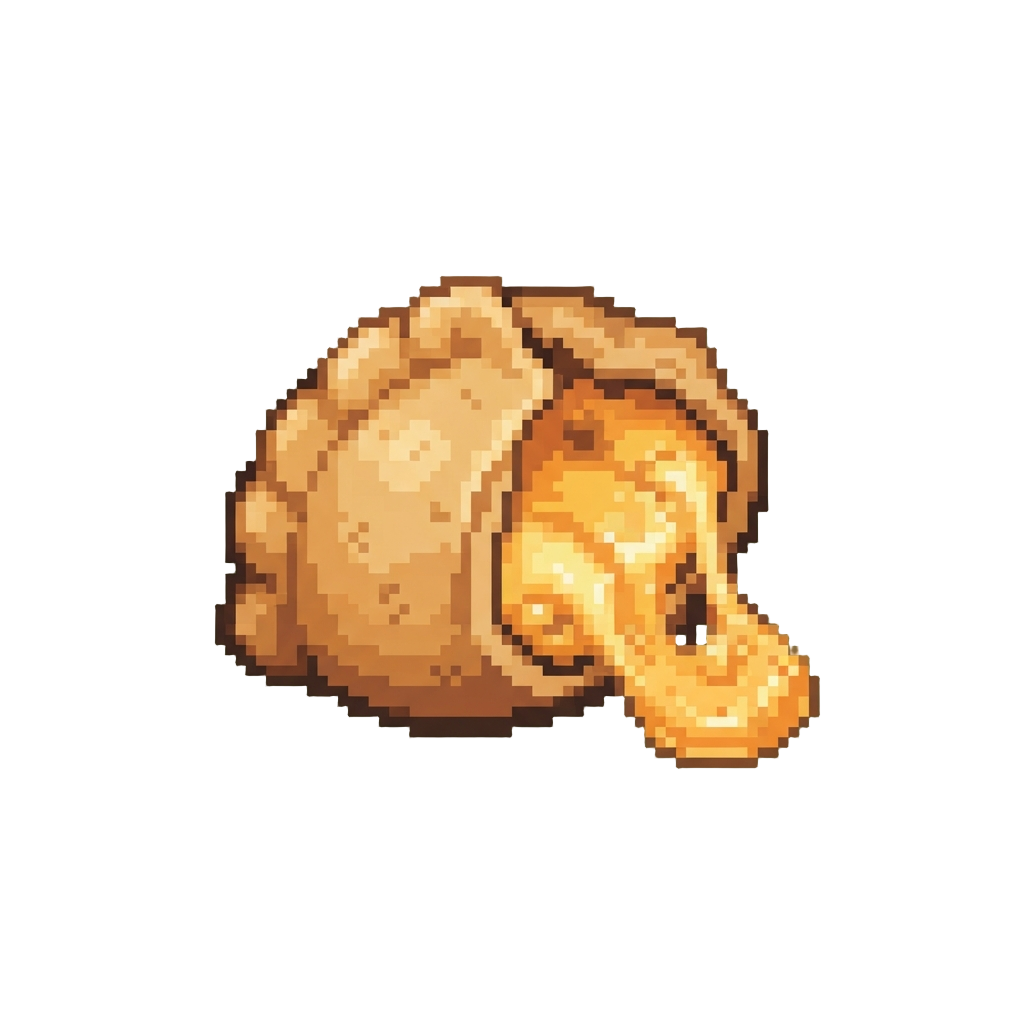 A Super Gooey Melted Cheese Dumpling