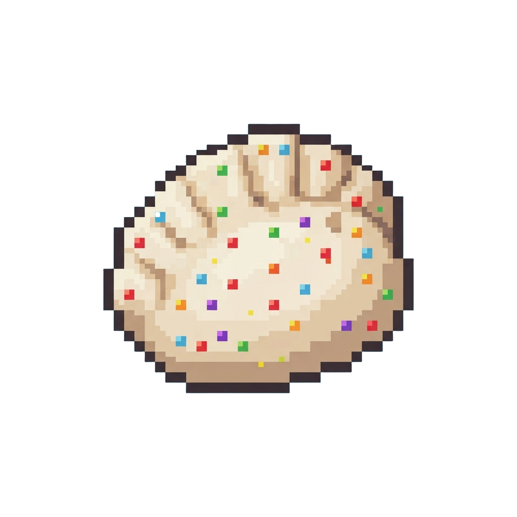 A Rainbow Confetti Dumpling