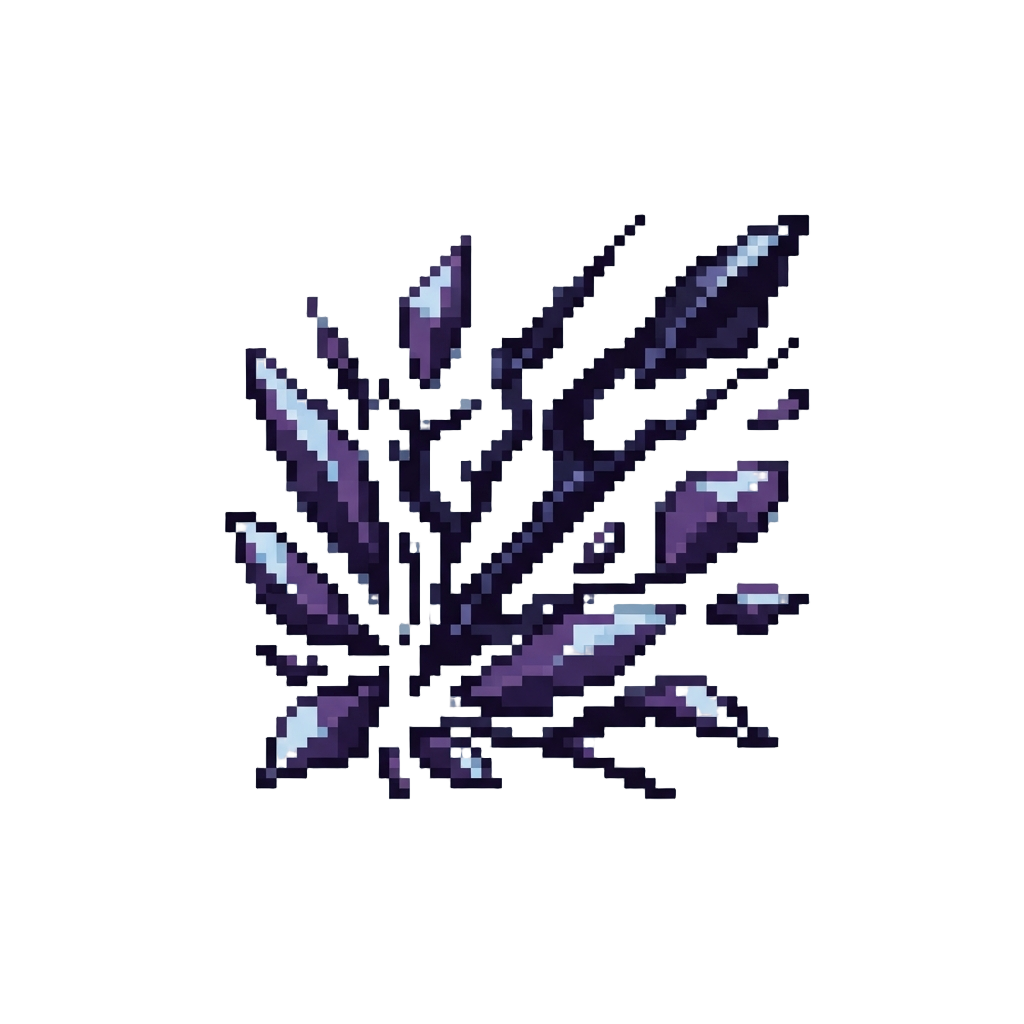 A Shockwave of Dark Lightning and Shattered Crystal Shards