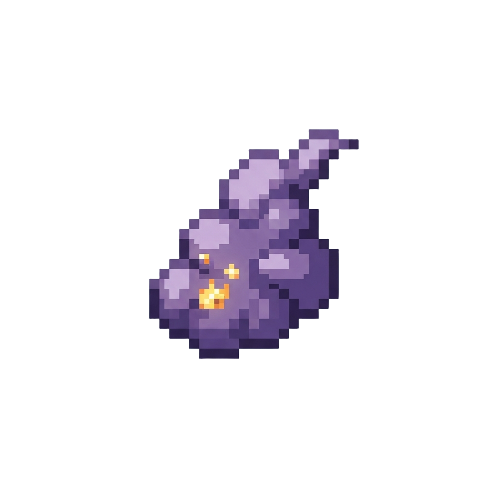 A Tiny Puff of Purple Smoke and a Weak Spark