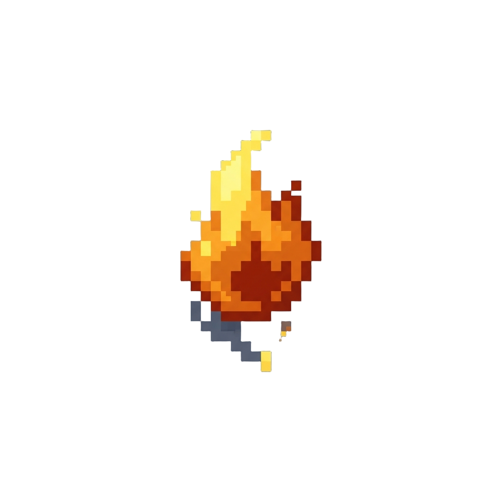 A Tiny Flicker of Flame That Instantly Extinguishes