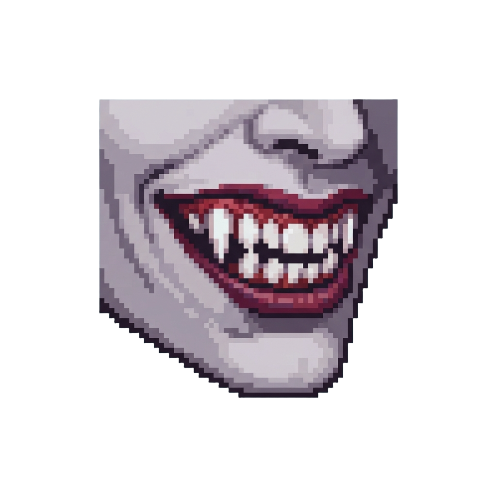 A Classic Terrifying Vampire Smile