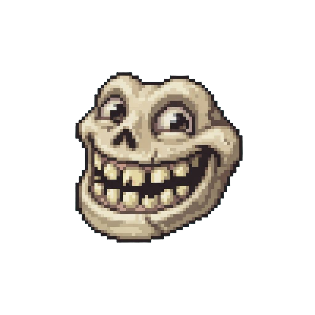 A Silly Wide-mouthed Toothy Grin