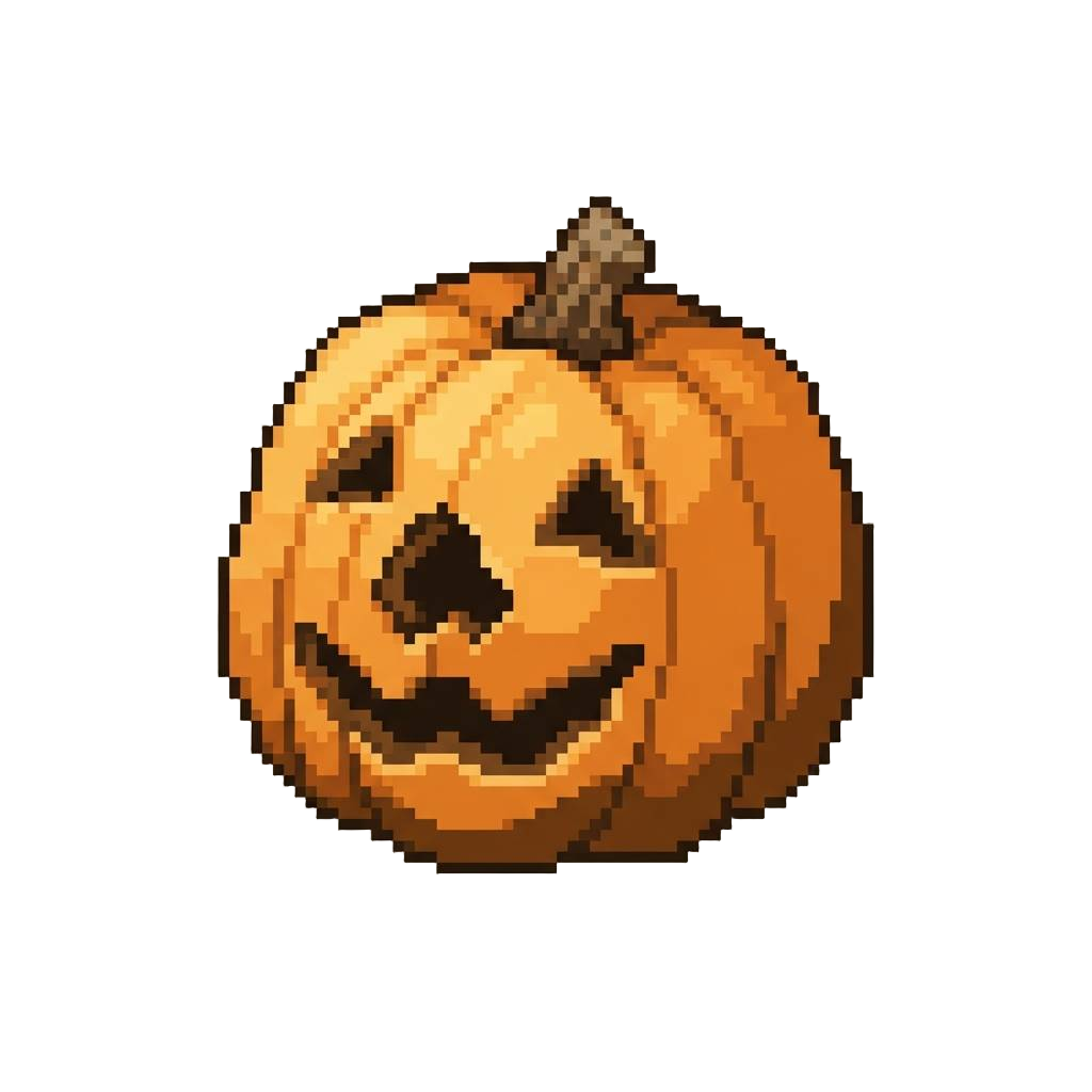 A Lopsided Pumpkin with a Broken Nose Hole