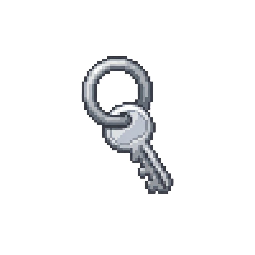 A Tiny Silver Key on a Giant Ring