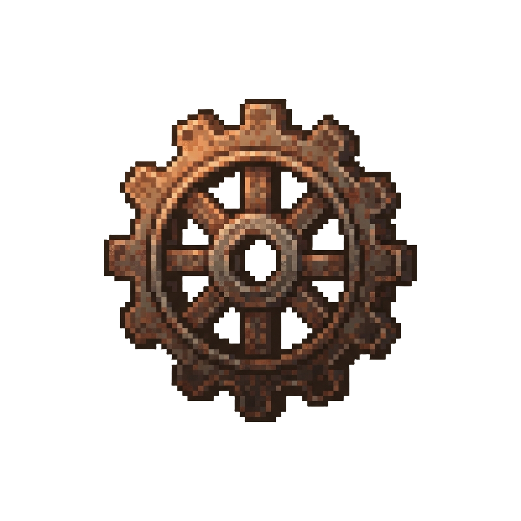 A Discarded Rusty Gear Wheel