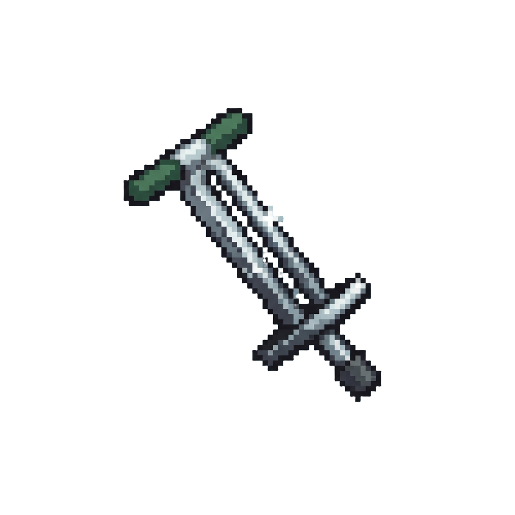 A Sparkling Chrome Pogo Stick Figurine