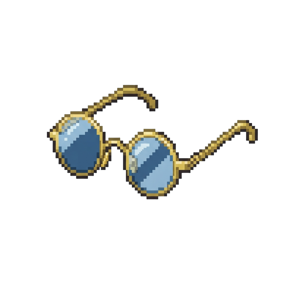 A Pair of Vintage Gold Wire-rim Reading Glasses