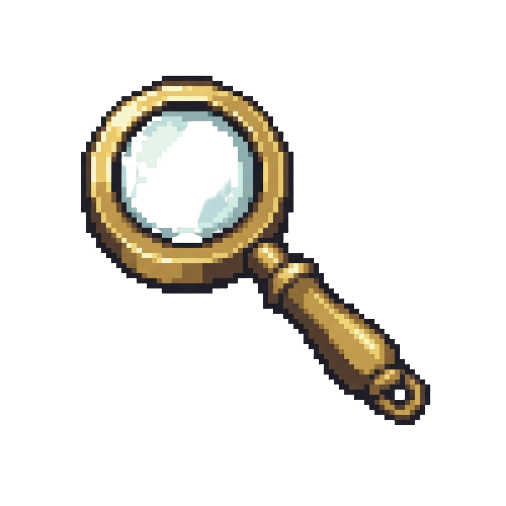 A Shiny Brass Magnifying Glass
