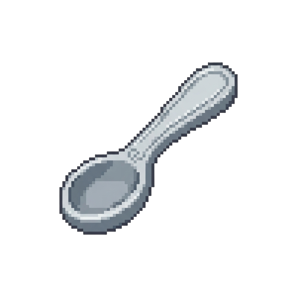 An Oversized Silver Baby Spoon