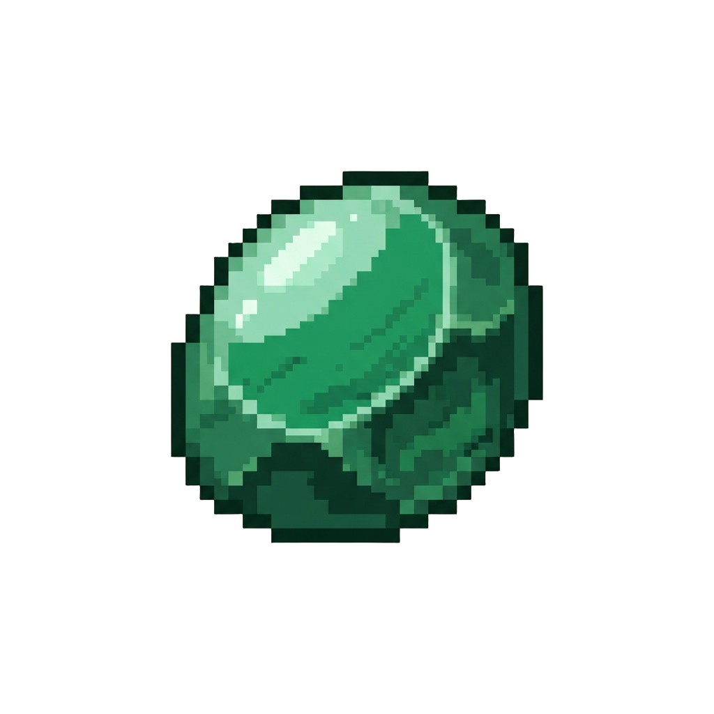 A Polished Green Jade Stone