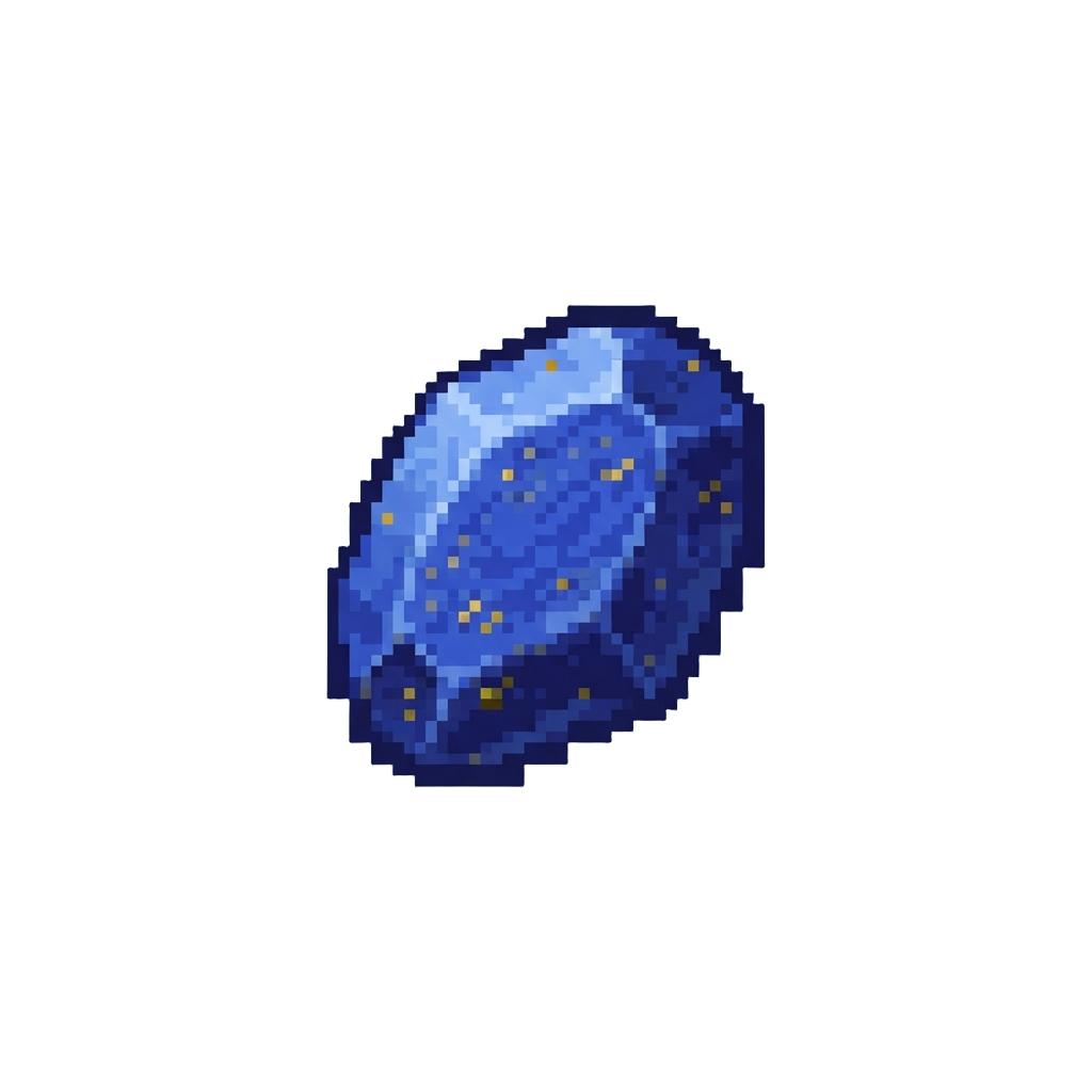 A Deep Blue Lapis Lazuli Stone