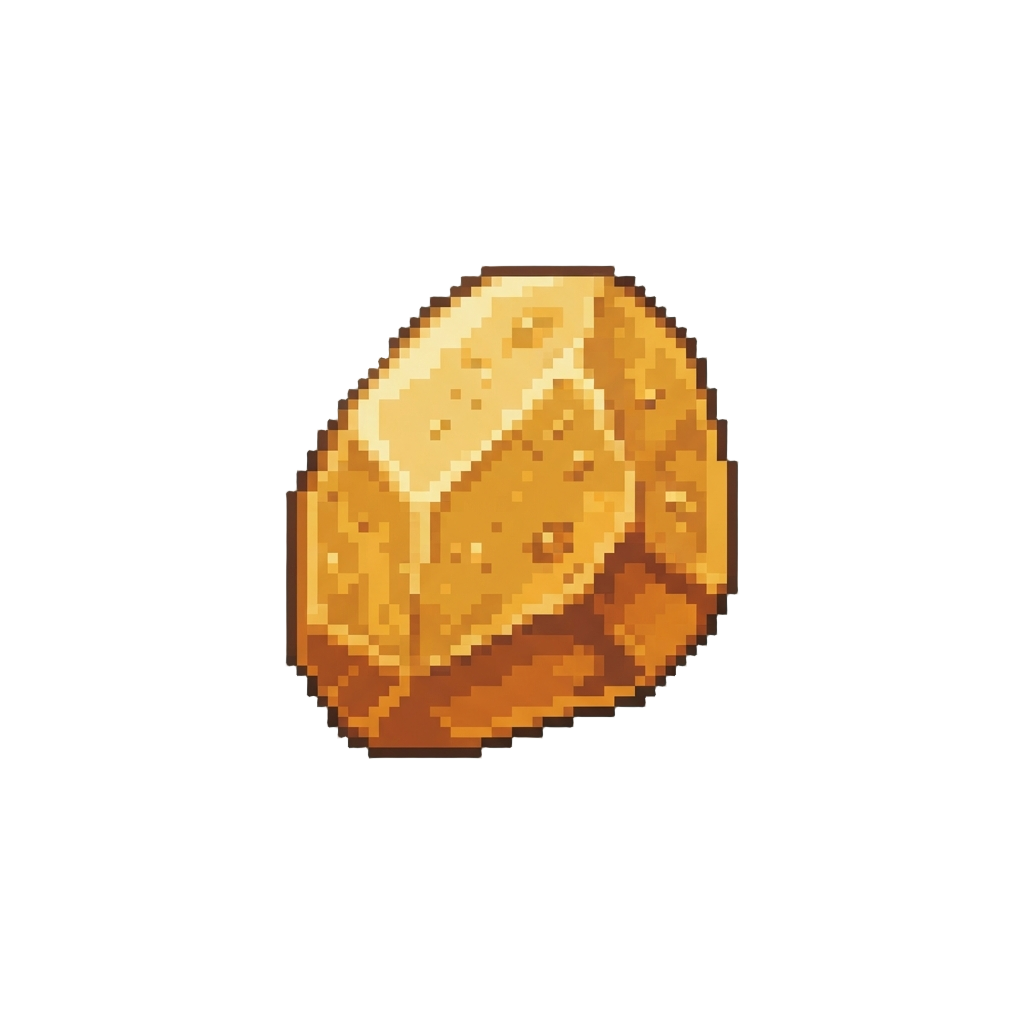 A Golden Amber Stone