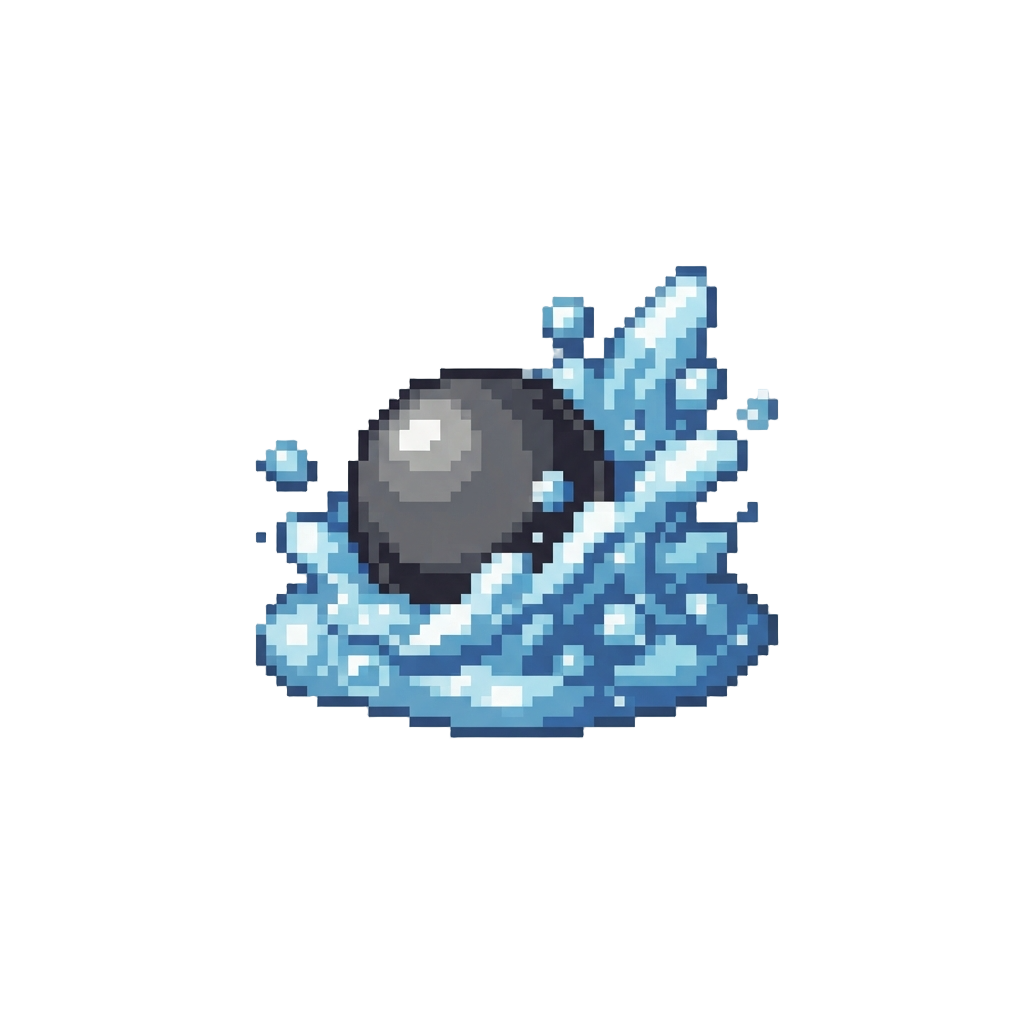 Foam and Bubble Cannonball Splash