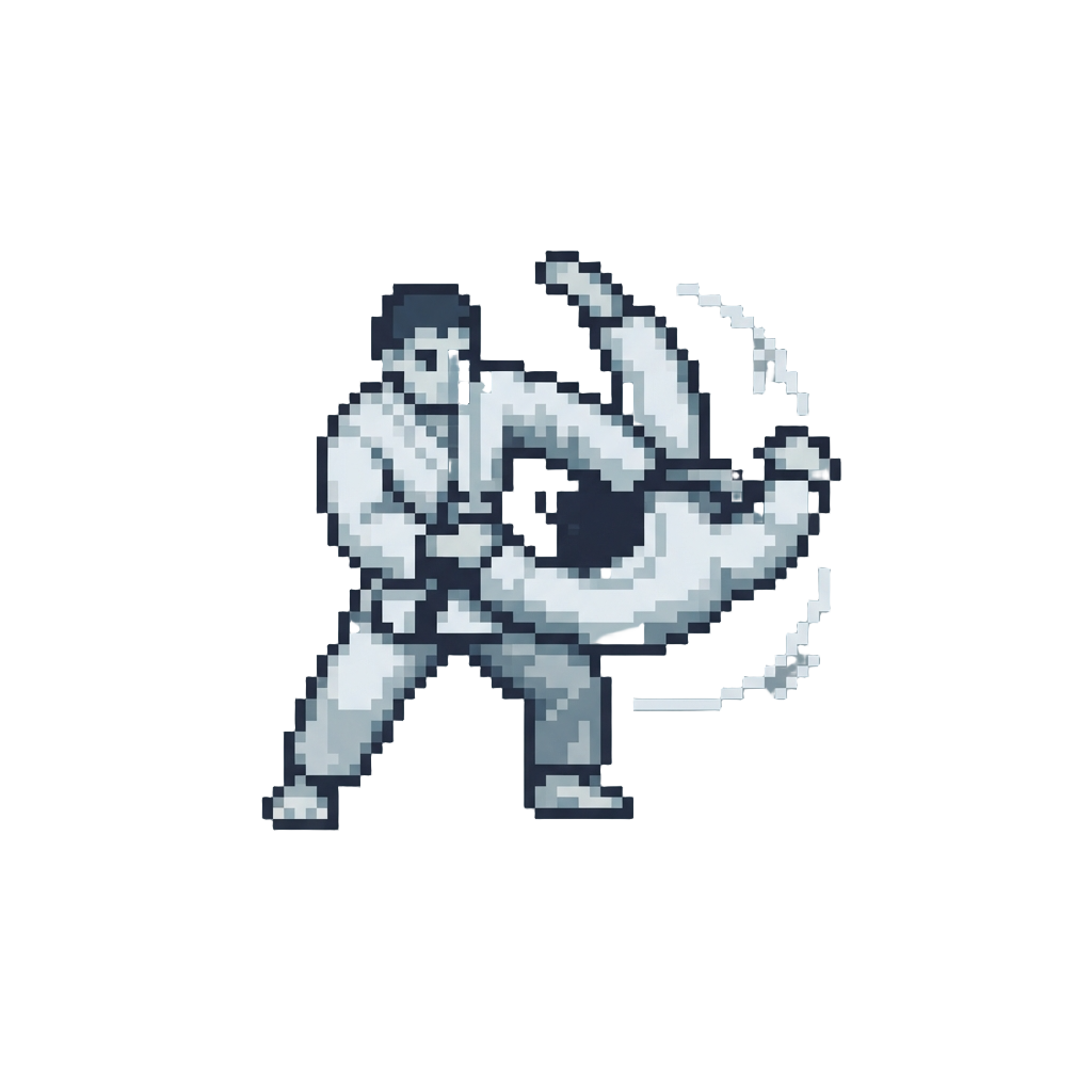 A Bone-shattering Tai Otoshi Body Drop Spinning High Across the Hip