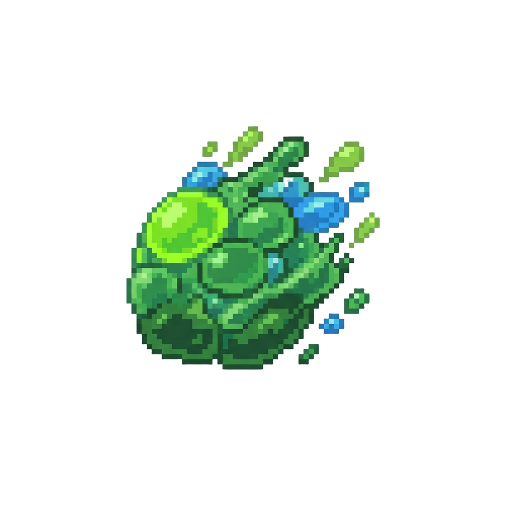 A Barrage of 8-bit Slime Droplets