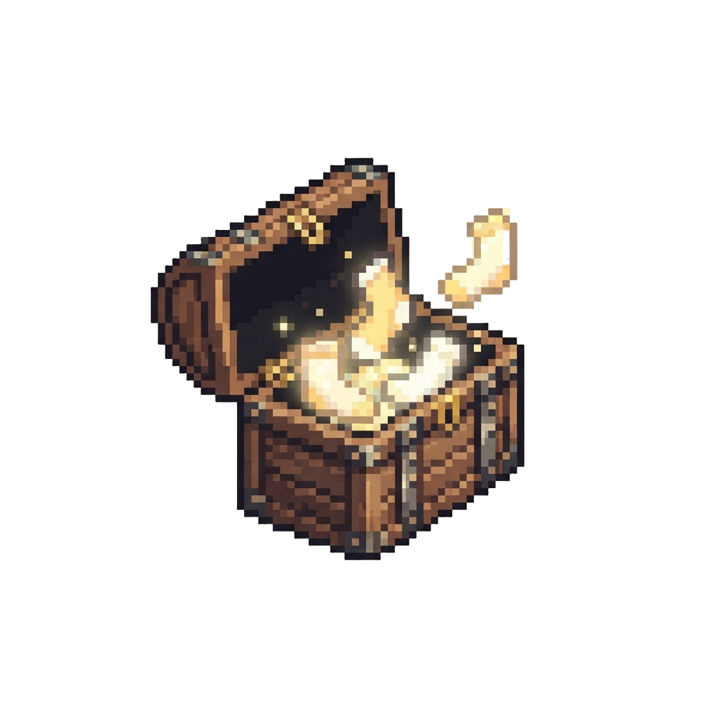 Toppled Wooden Trunks Popping Open with Glowing Socks