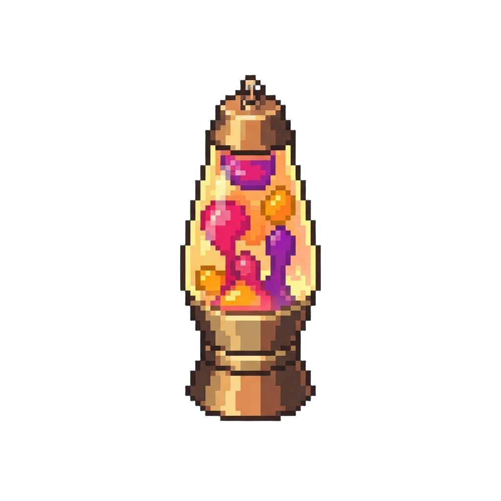 A Glowing Psychedelic Lava Lamp