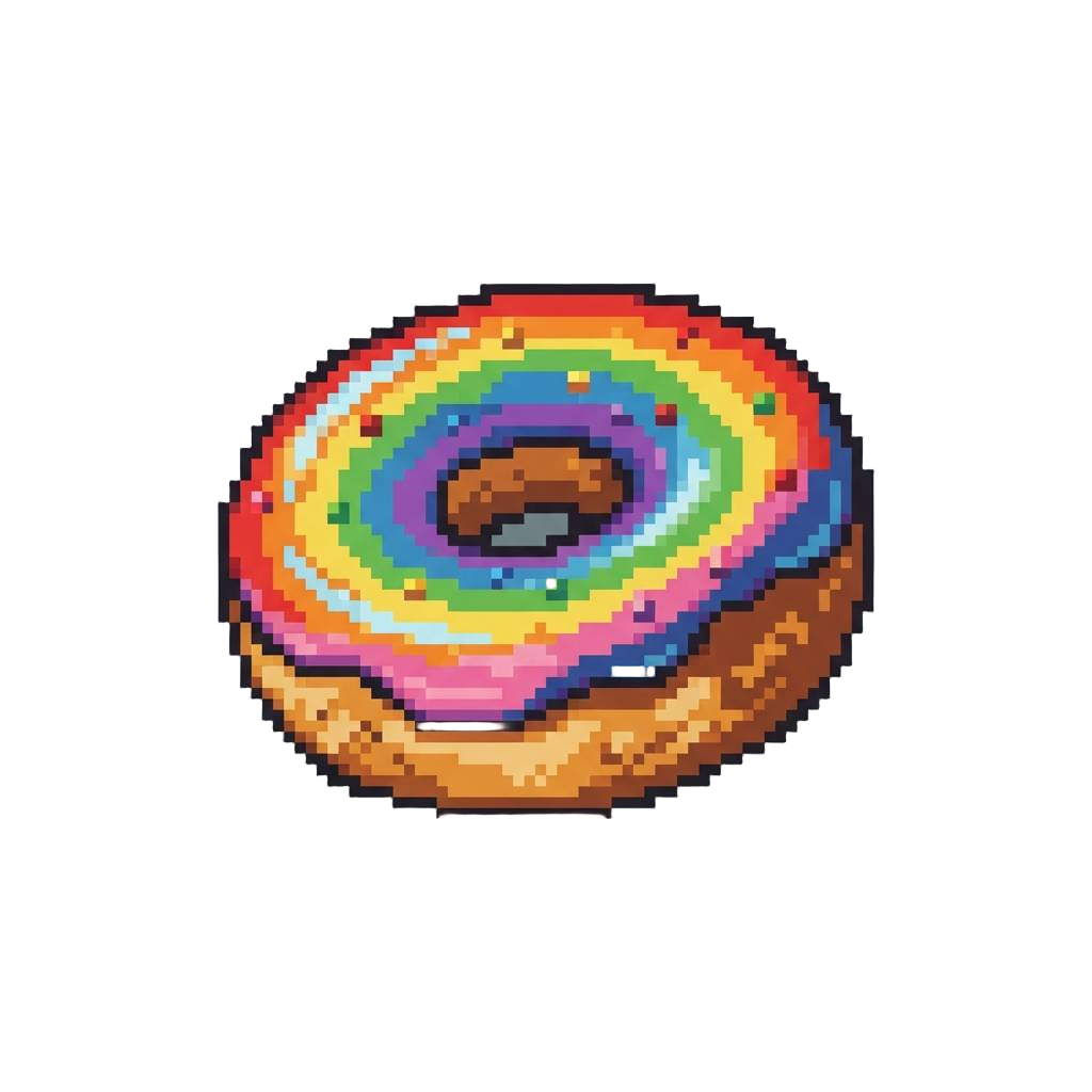 A Giant Spinning Rainbow Donut