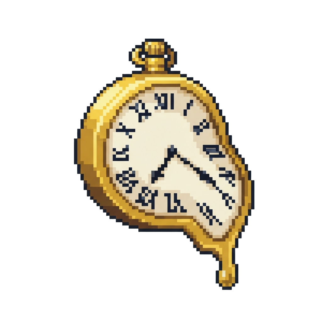 A Surreal Melting Clock