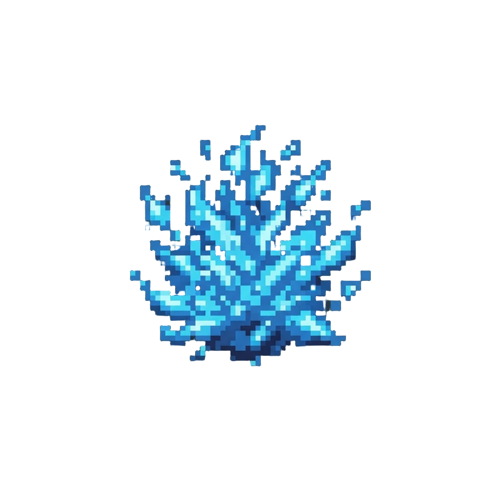 A Cloud of Electric Blue Sparks