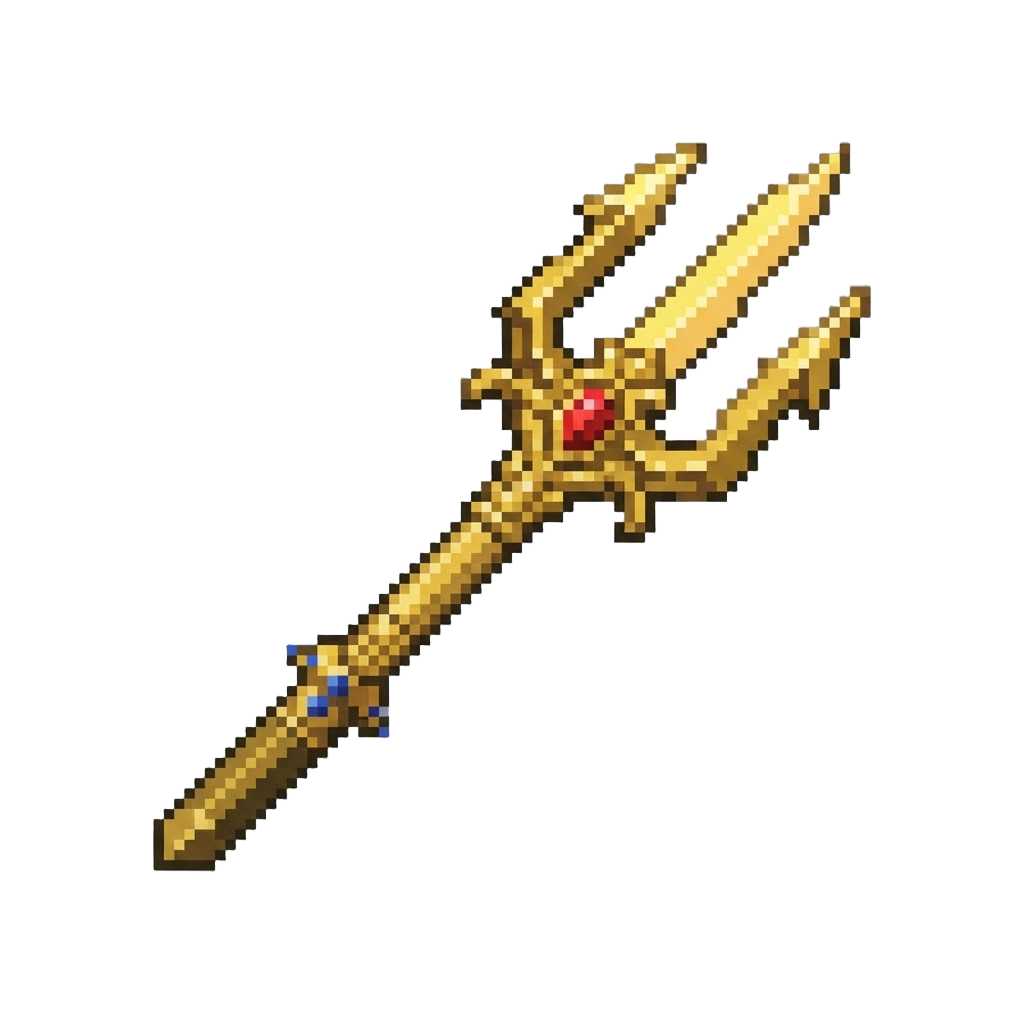 A Gleaming Golden Royal Trident
