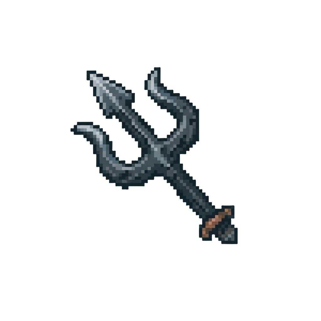 A Rustic Iron Oceanic Trident