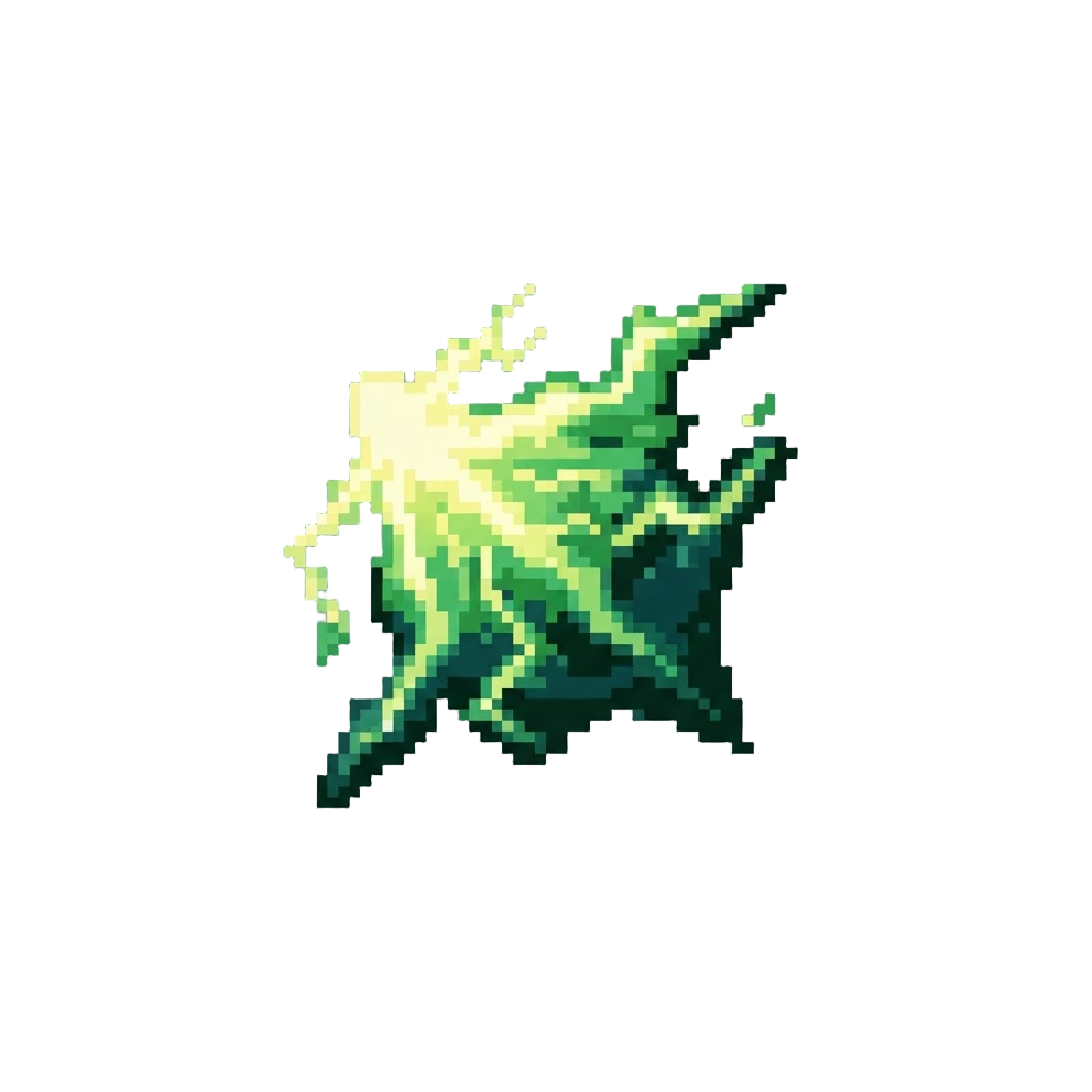 A Crackling Lime Power Surge