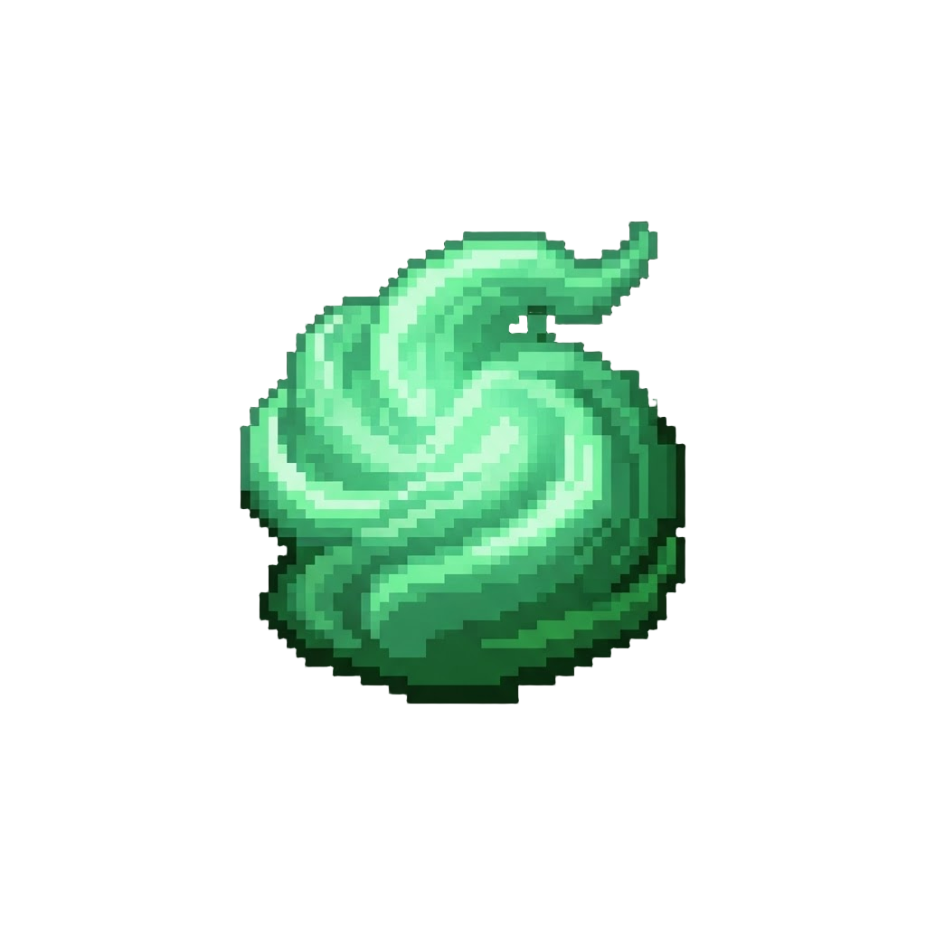 A Soft Glowing Jade Mist