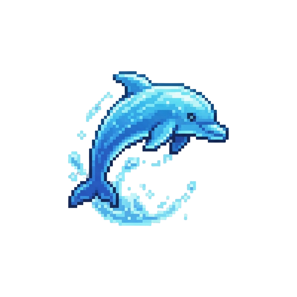 A Loyal Water Spirit Shaped Like a Jumping Dolphin