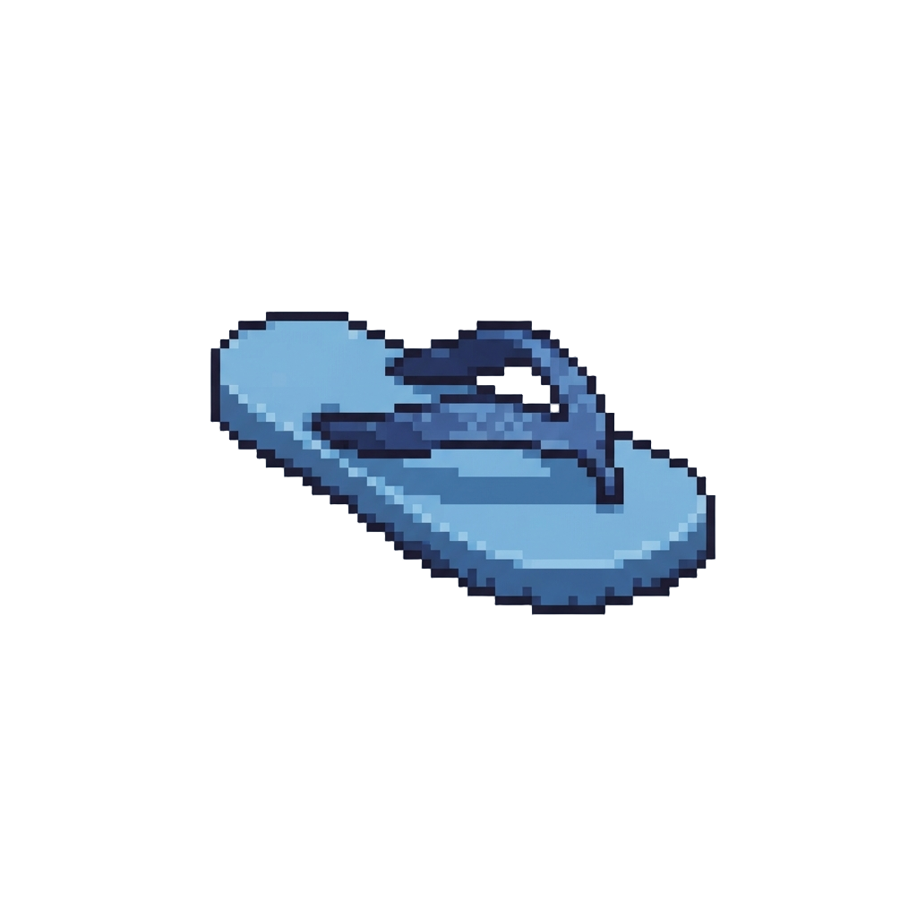 A Single Lost Flip-flop Sandal
