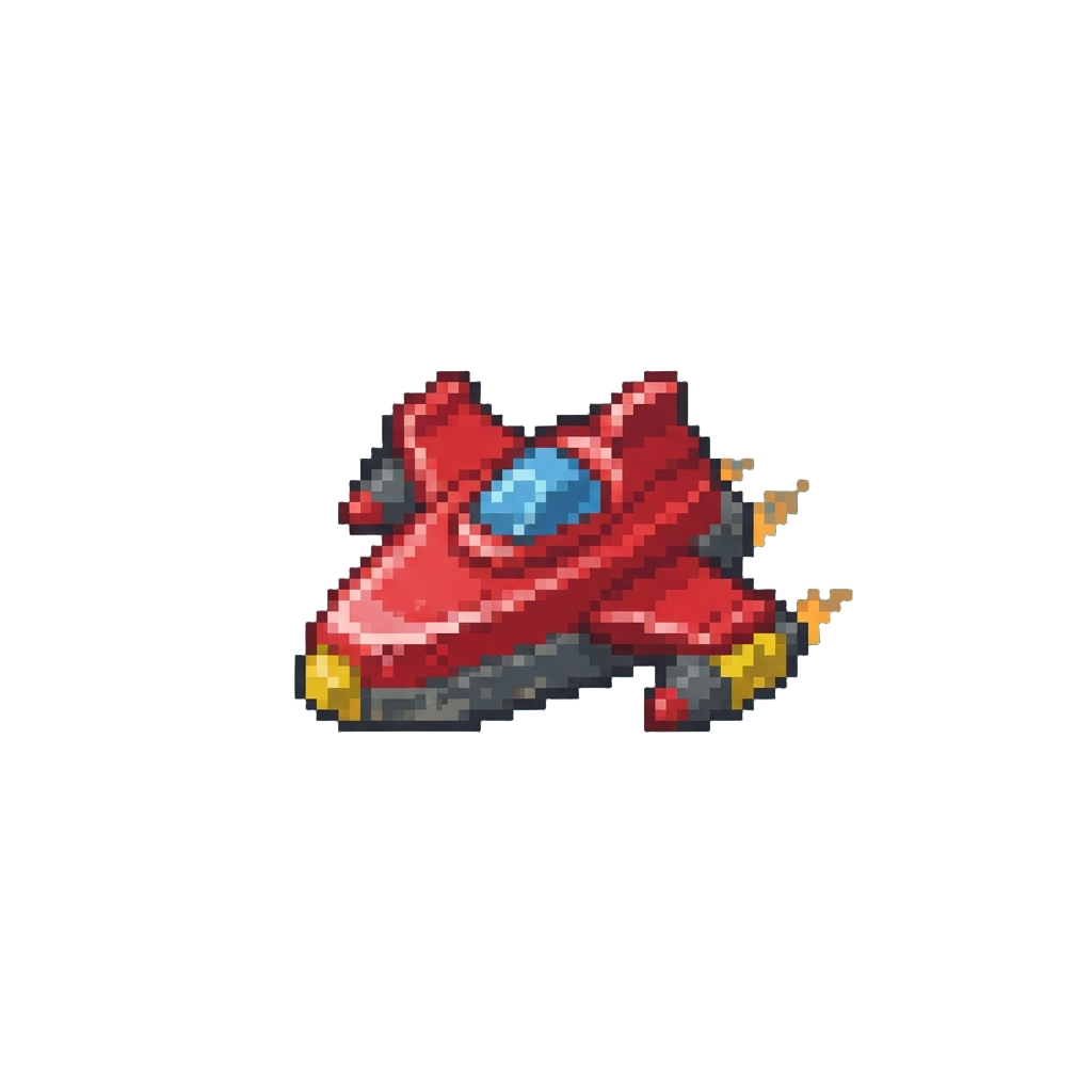 A Shiny Misplaced Toy Spaceship
