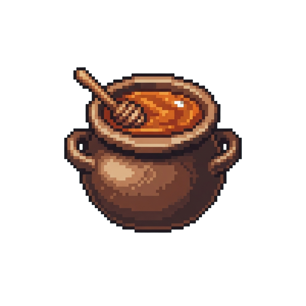 A Pot of Honey Bbq Sauce