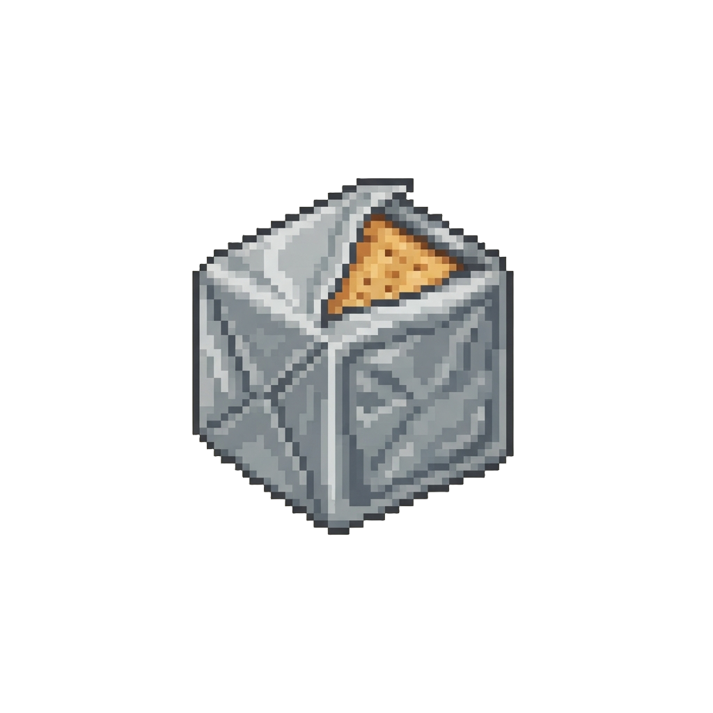A Tiny Single Foil-wrapped Cracker