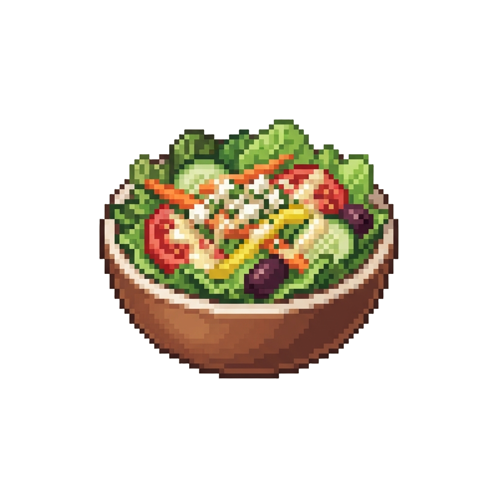 A Fresh Garden Salad with Gourmet Dressing