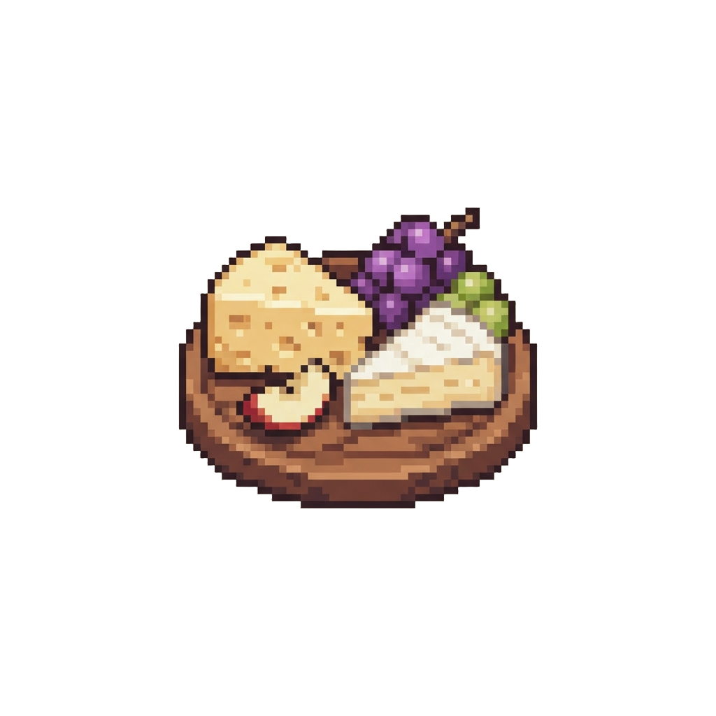A Modest Cheese and Fruit Pairing Platter